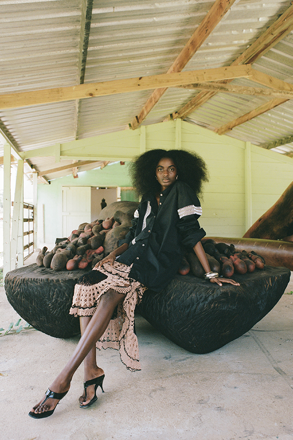 Look from the Diotima spring-summer 2024 collection by IM alumna Rachel Scott