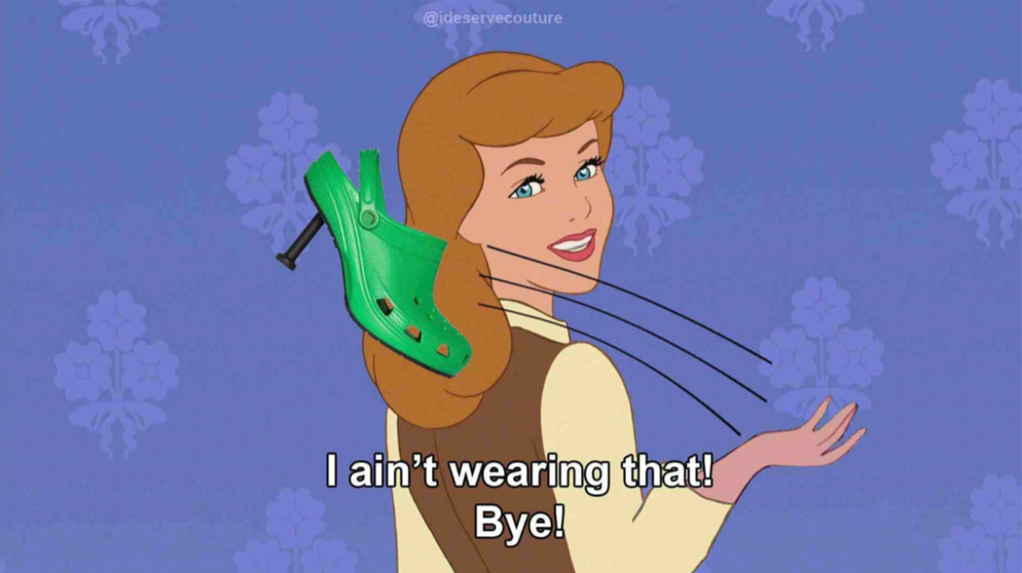 A meme from Croatian Hanan Besovic's Instagram account @ideservecouture