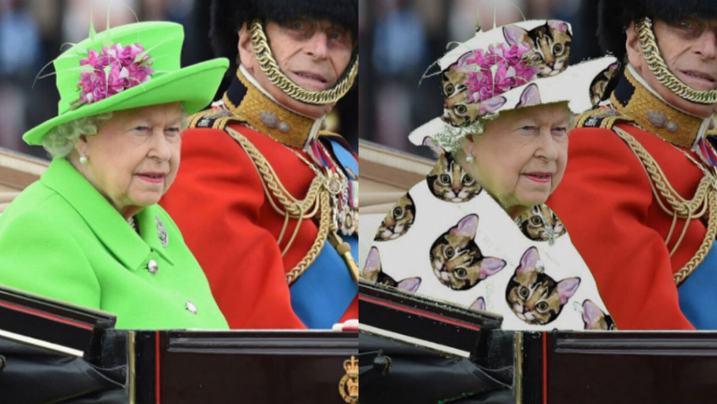 The "Green Screen Queen" became a meme online.