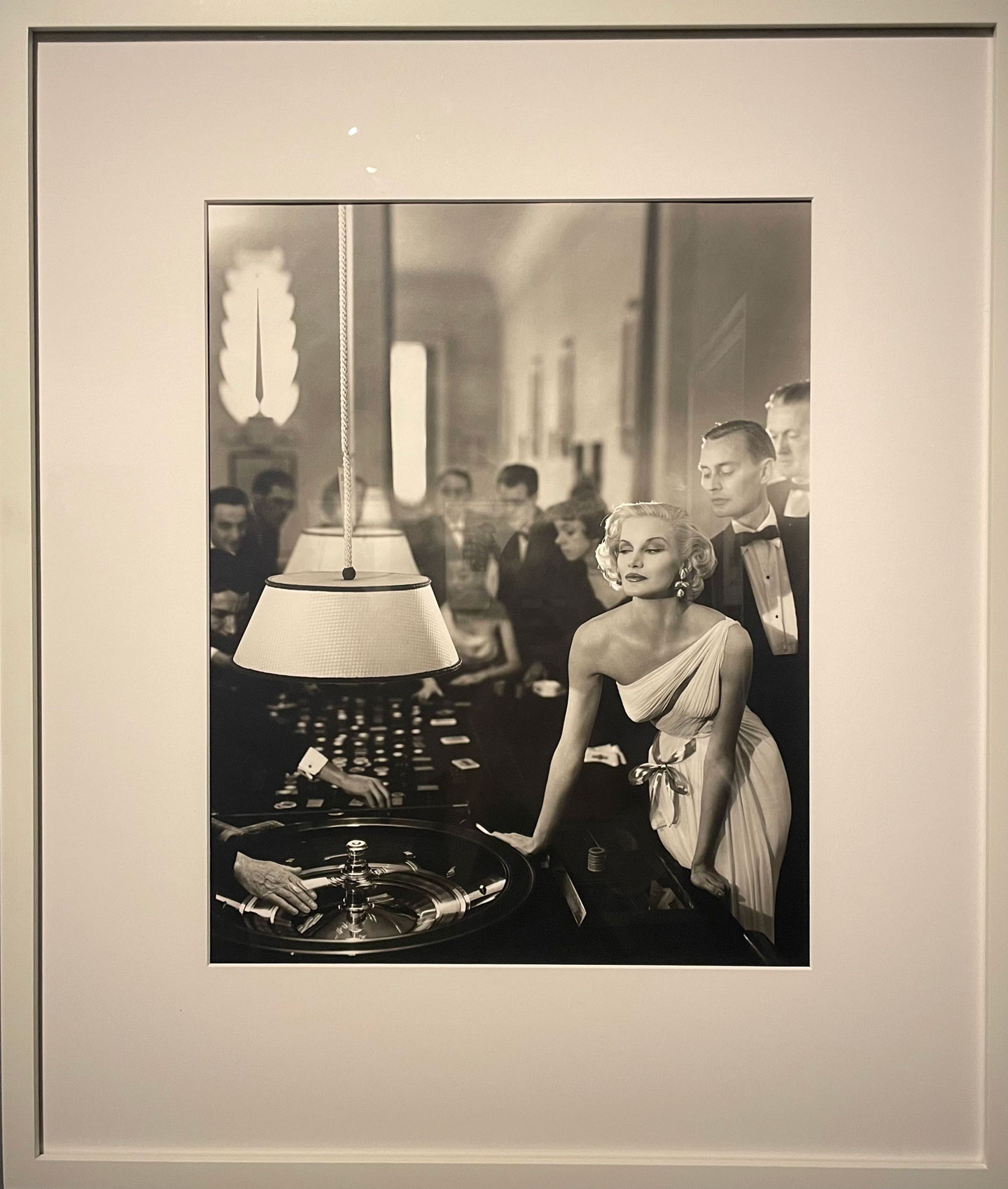 Richard Avedon, "Sunny Harnett, Evening dress by Grès, Casino, Le Touquet," August 1954