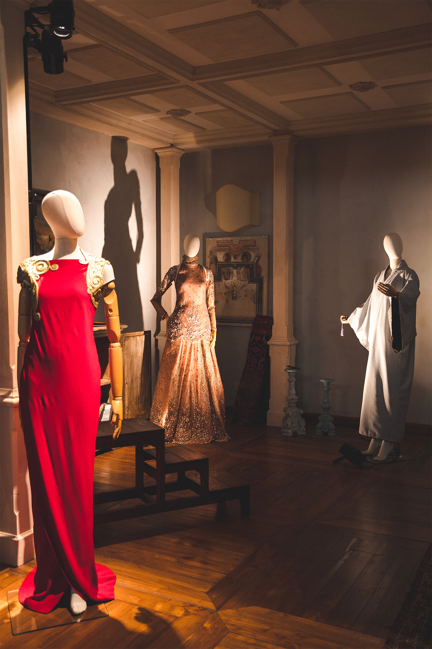 The third thematic section, “Voyage Oriental,” inside the loft of the WP Relais
