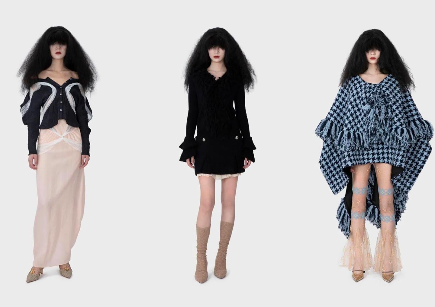 Looks from the Louis Shengtao Chen fall-winter 2023/24 collection