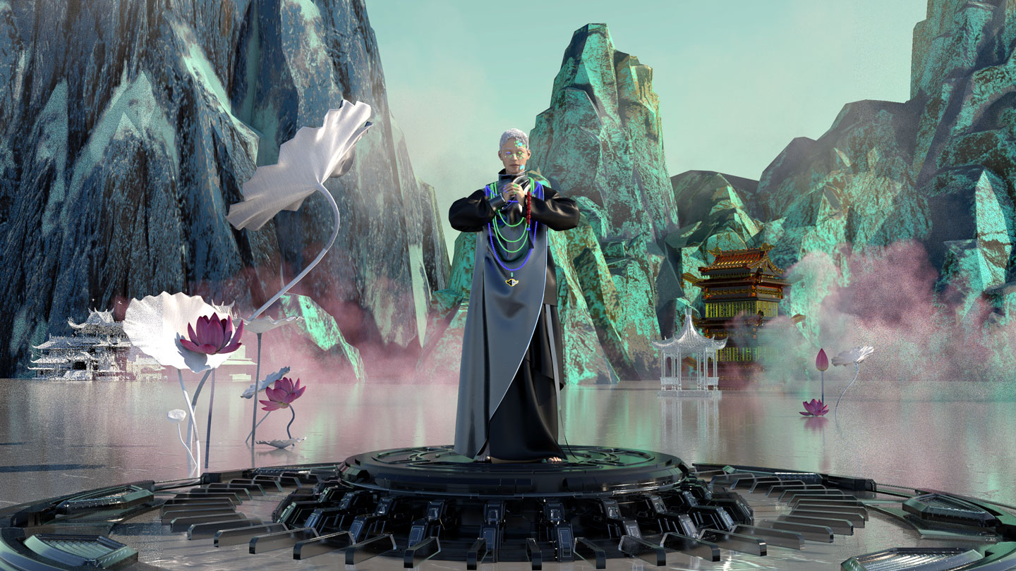 Fan Xin Yu, Fashion Styling student at Istituto Marangoni Shanghai; 3D Artist: Wang Danmeng