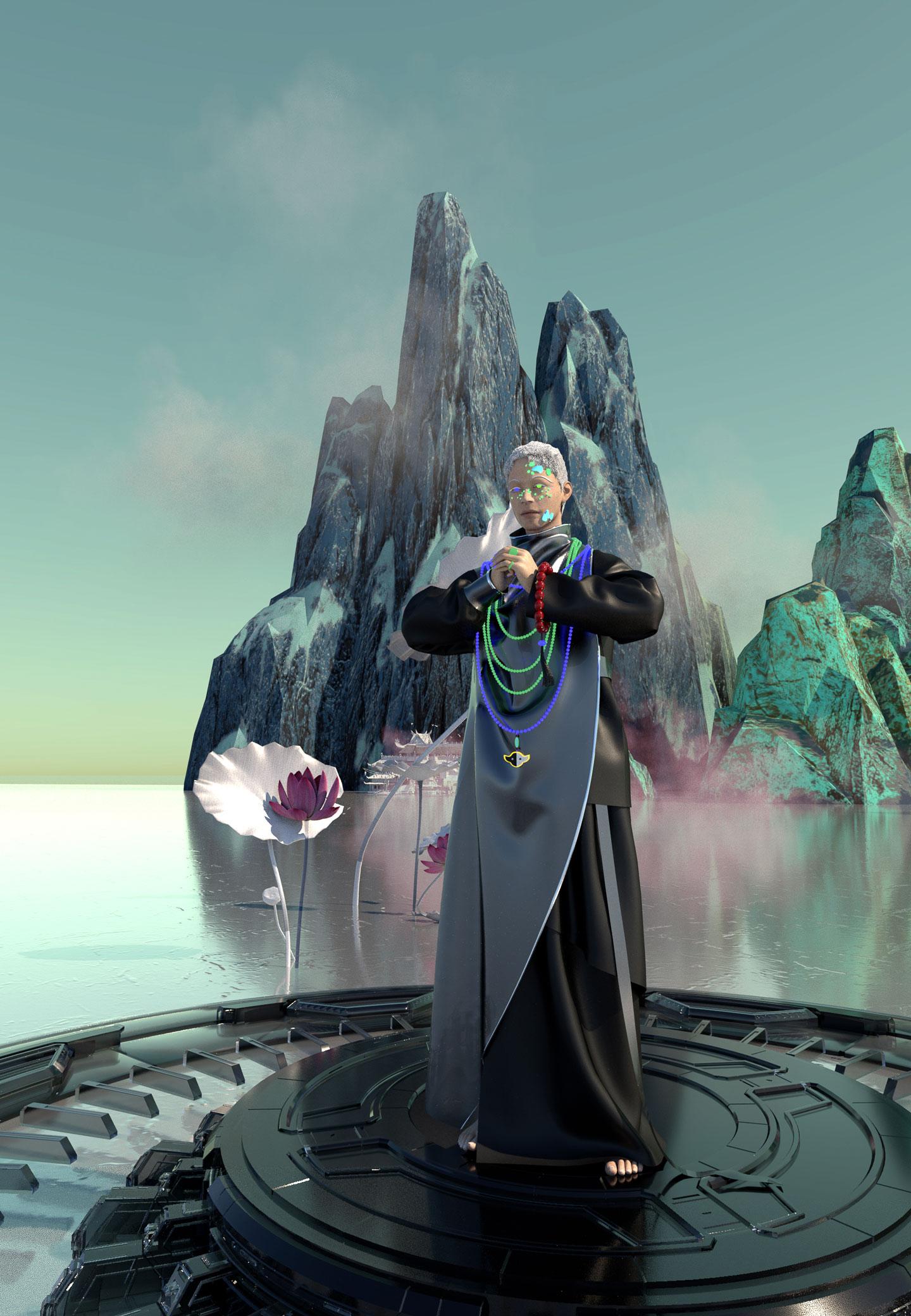Fan Xin Yu, Fashion Styling student at Istituto Marangoni Shanghai; 3D Artist: Wang Danmeng