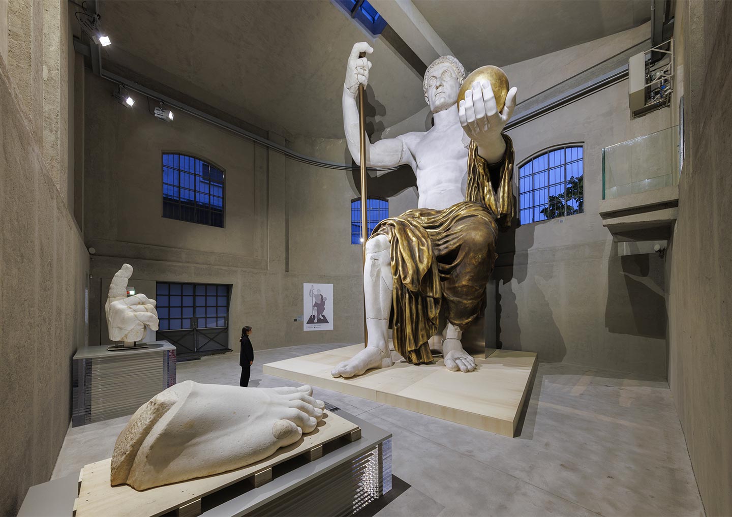 Reconstruction of the Colossus of Constantine 2022, 1:1 scale reconstruction (h 11.06 m), A collaboration between Musei Capitolini, Fondazione Prada and Fundación Factum, Conceived by Claudio Parisi Presicce. Produced by Factum Arte